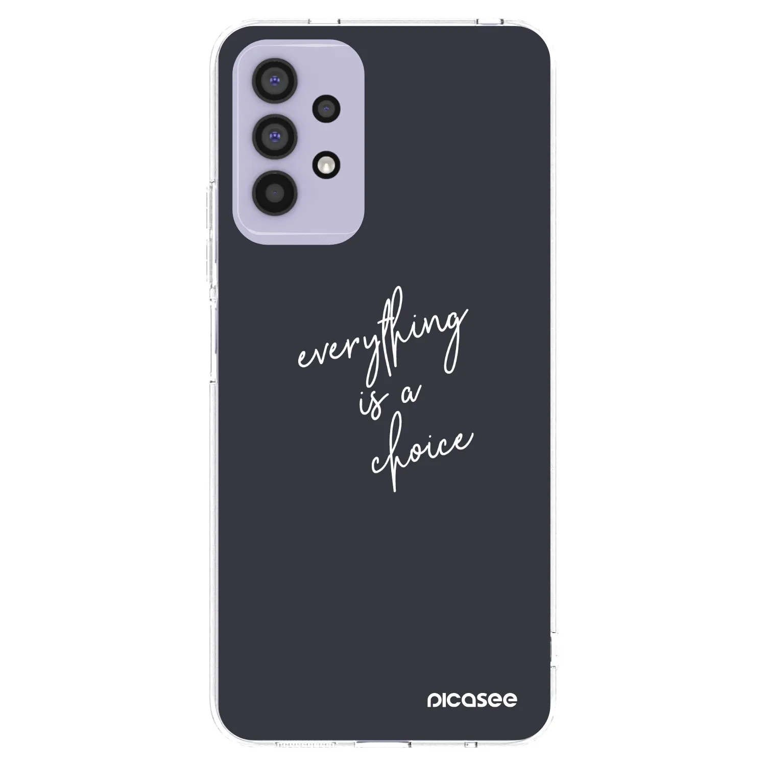 Picasee Samsung Galaxy A32 4G SM-A325F Hülle - Transparentes Silikon - Everything is a choice