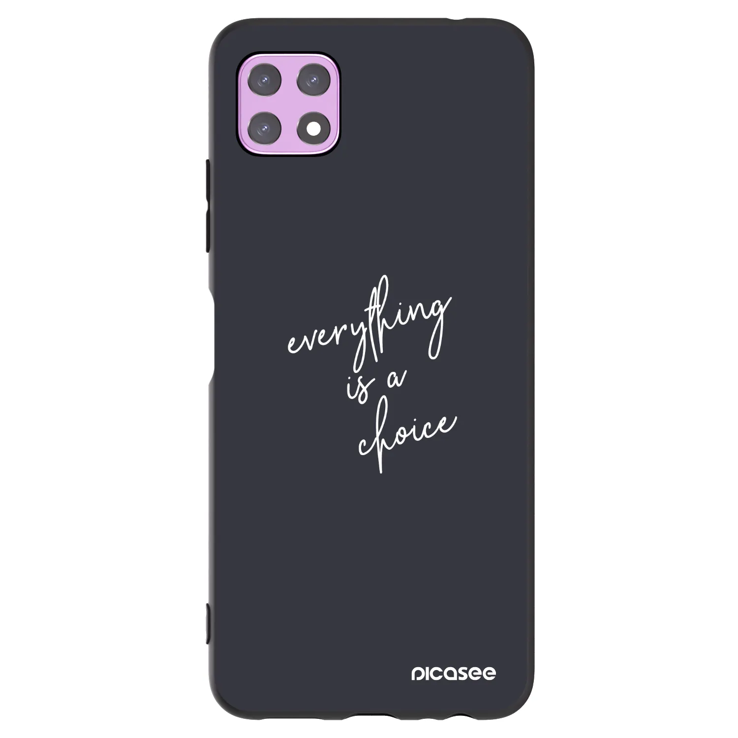Picasee Samsung Galaxy A22 A226B 5G Hülle - Schwarzes Silikon - Everything is a choice