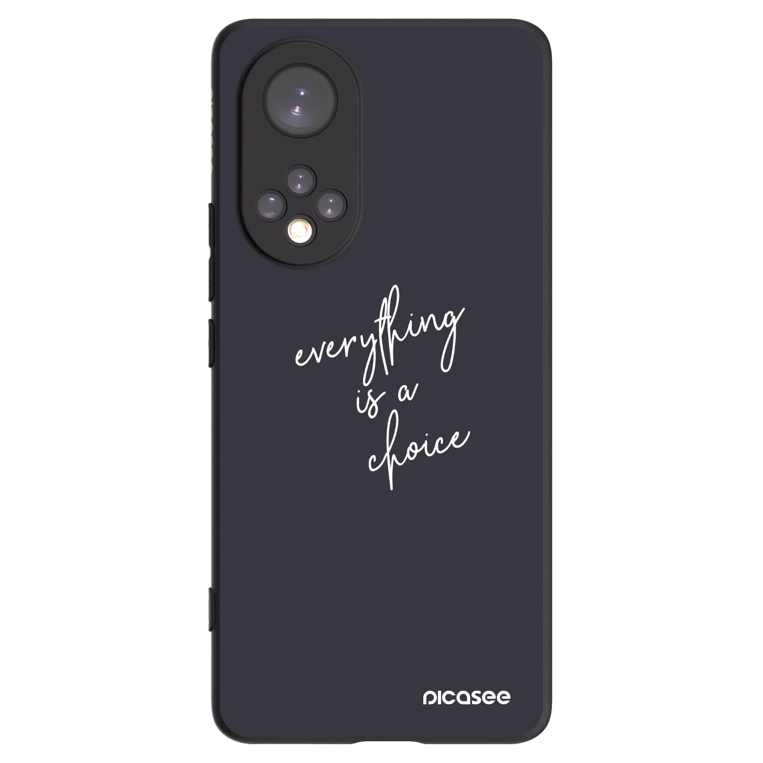 Picasee Honor 50 5G Hülle - Schwarzes Silikon - Everything is a choice