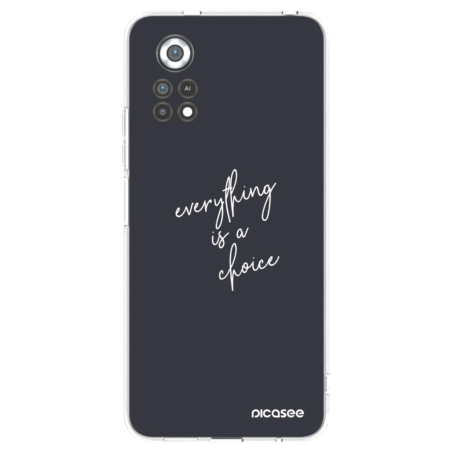 Picasee Xiaomi Poco X4 Pro 5G Hülle - Transparentes Silikon - Everything is a choice
