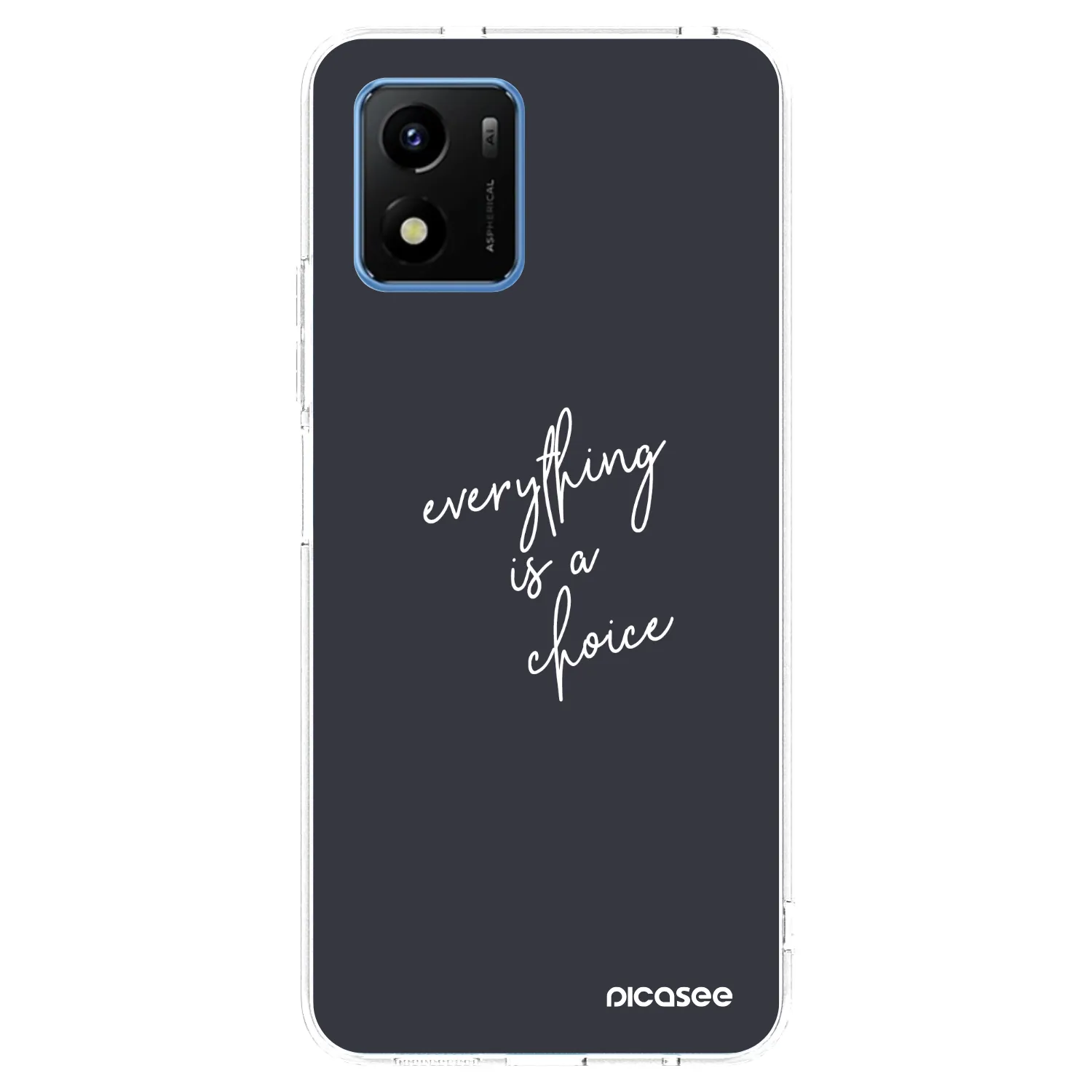 Picasee Vivo Y01 Hülle - Transparentes Silikon - Everything is a choice