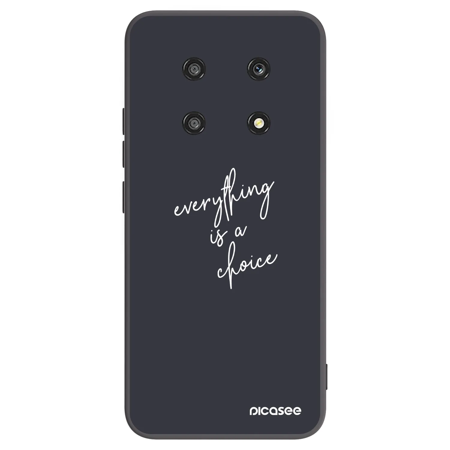Picasee Honor Magic4 Lite 5G Hülle - Schwarzes Silikon - Everything is a choice