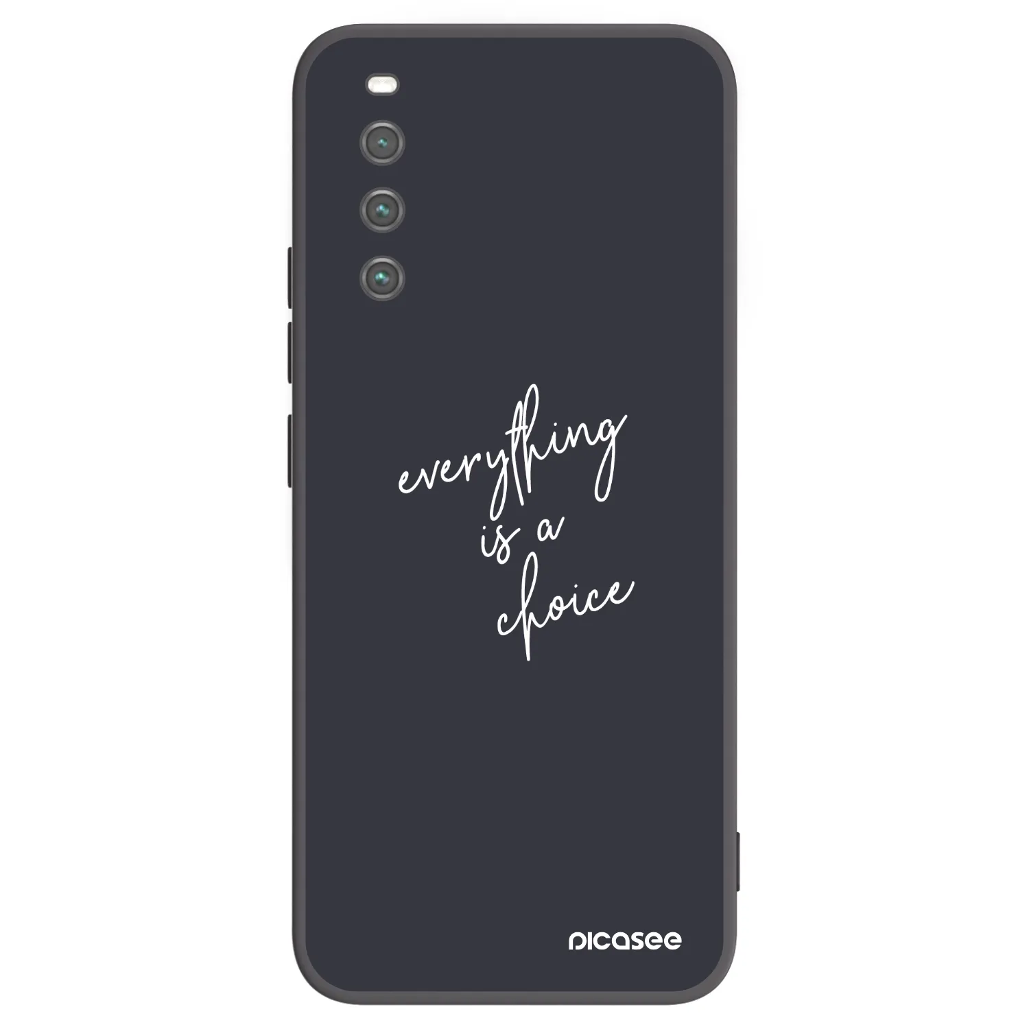 Picasee Sony Xperia 10 IV 5G Hülle - Schwarzes Silikon - Everything is a choice