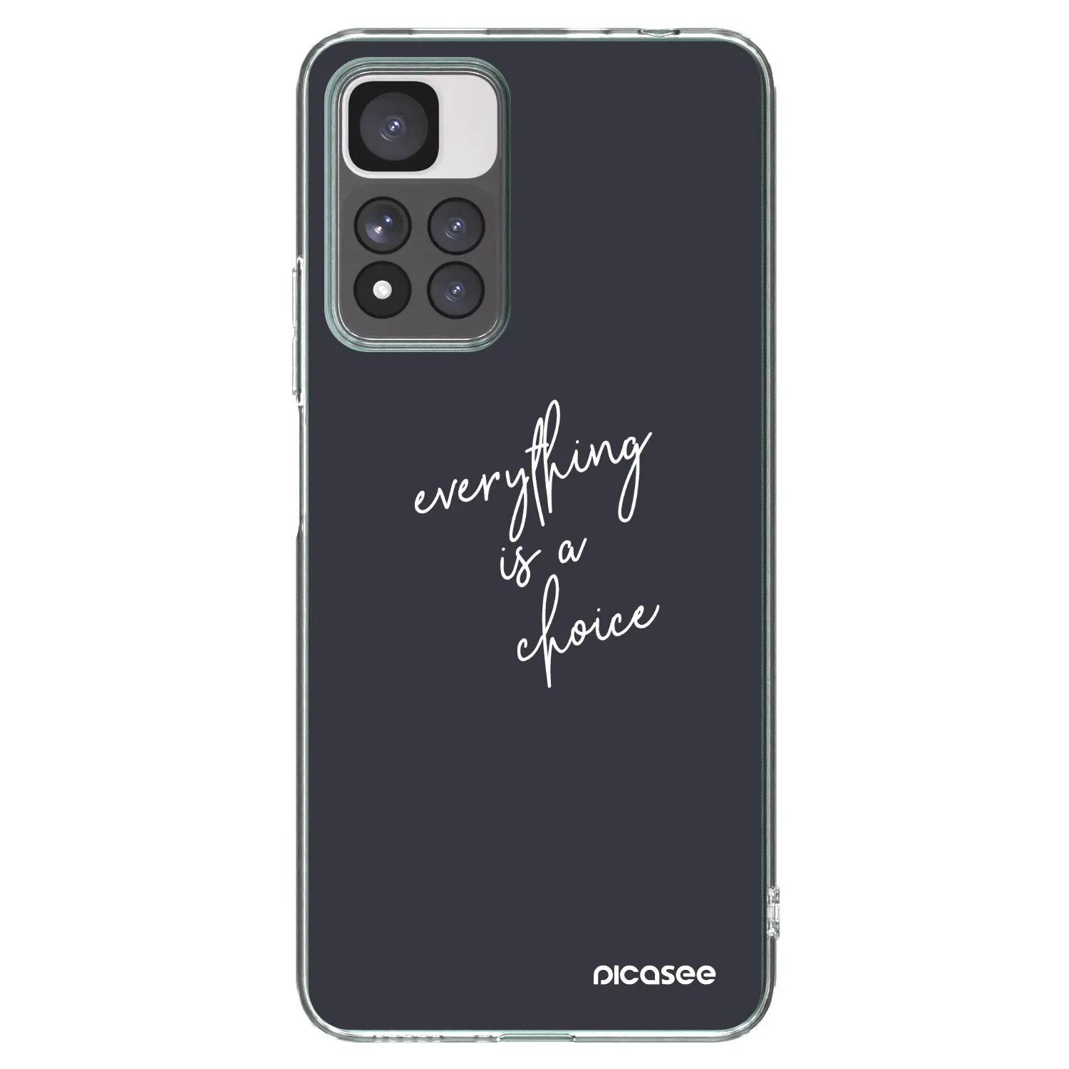 Picasee Xiaomi Redmi Note 11 Pro+ 5G Hülle - Transparentes Silikon - Everything is a choice