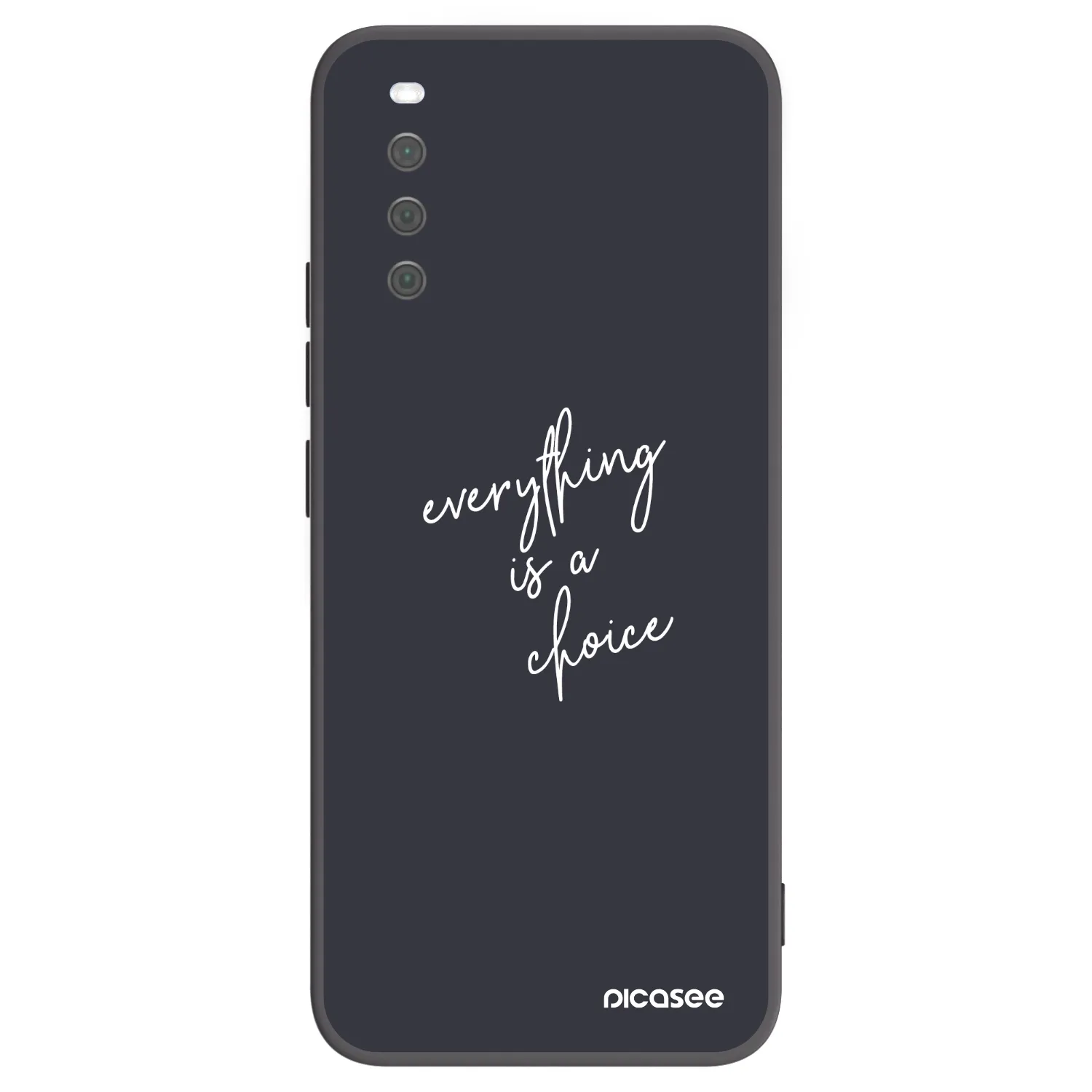 Picasee Sony Xperia 10 III Hülle - Schwarzes Silikon - Everything is a choice