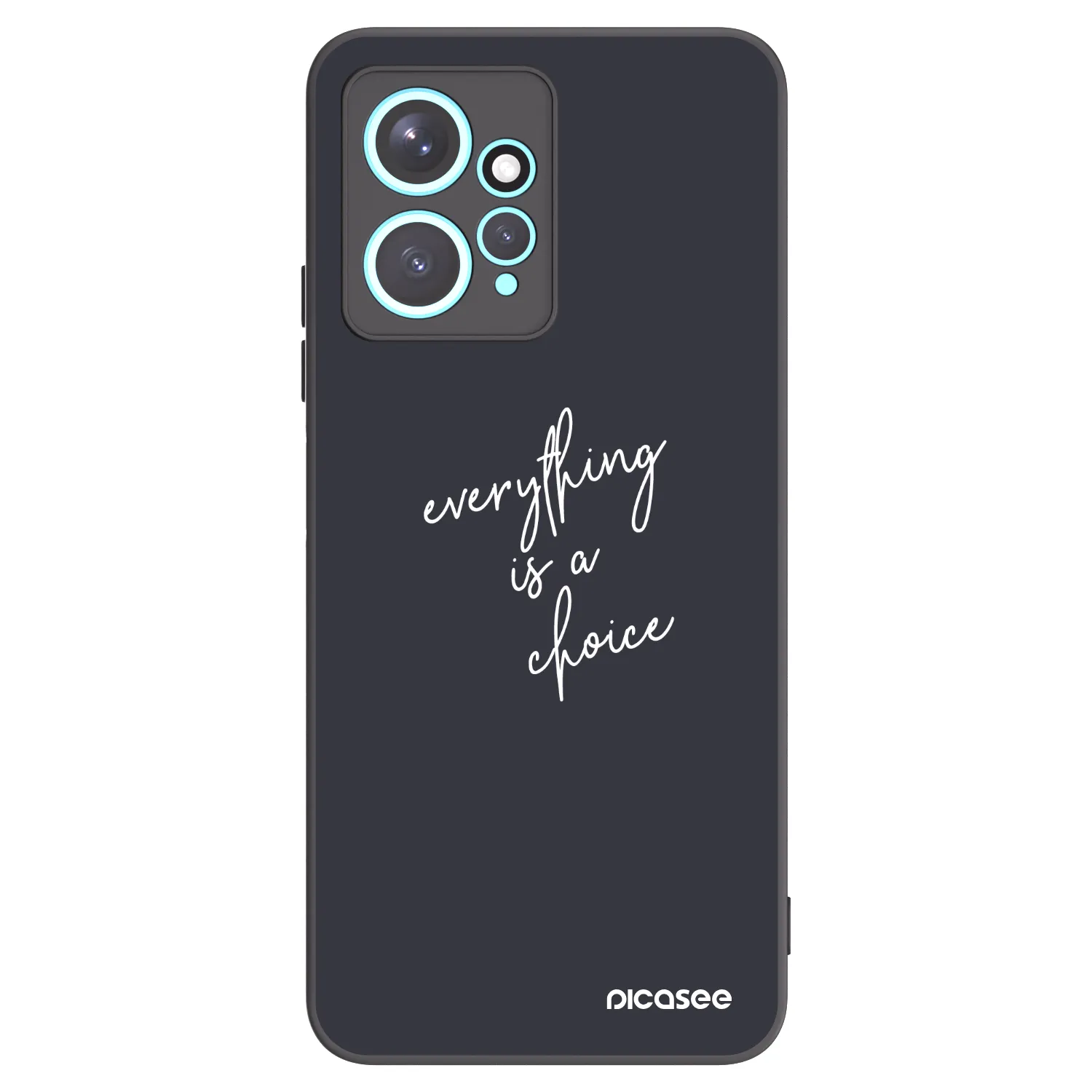 Picasee Xiaomi Redmi Note 12 4G Hülle - Schwarzes Silikon - Everything is a choice