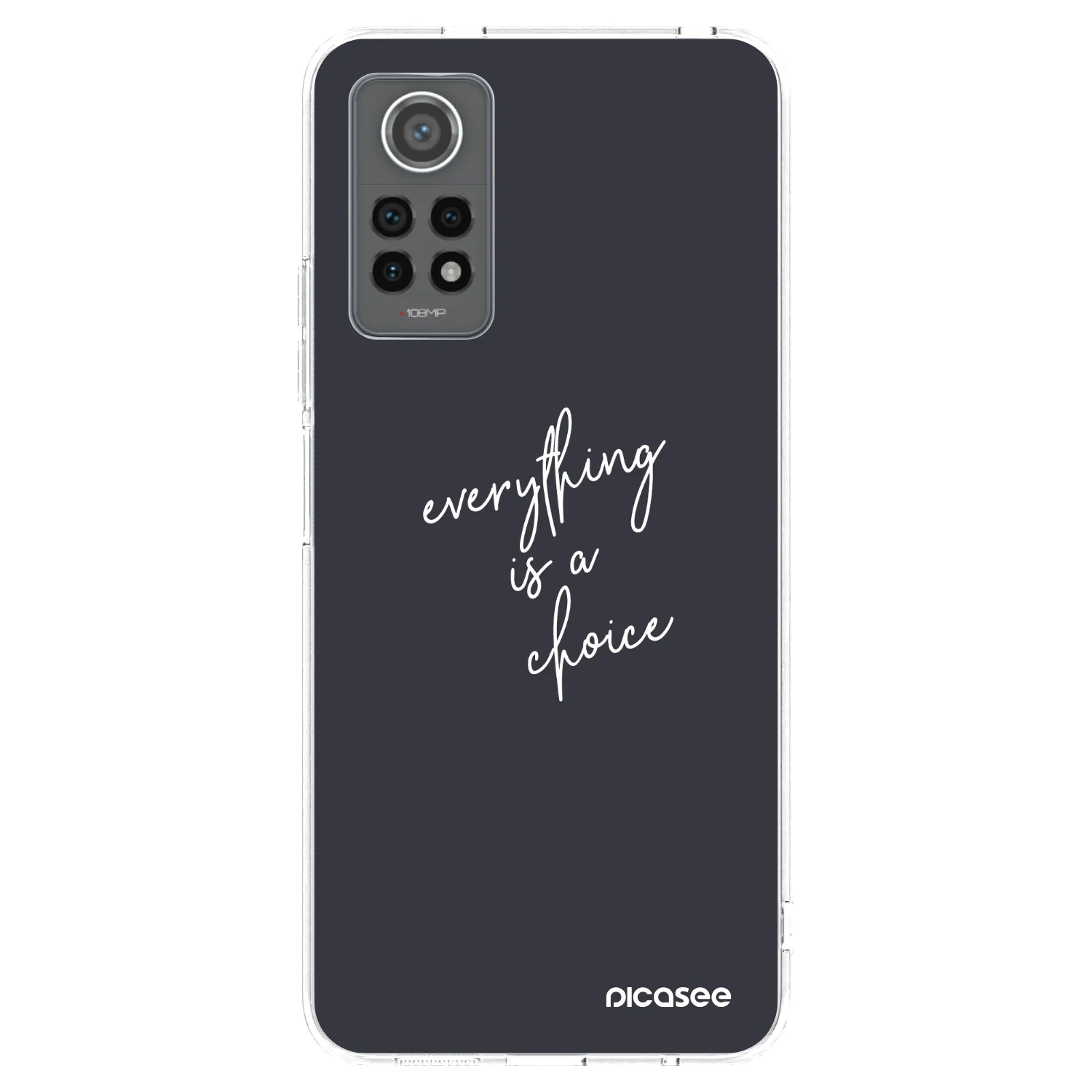 Picasee Xiaomi Redmi Note 12 Pro 4G Hülle - Transparentes Silikon - Everything is a choice