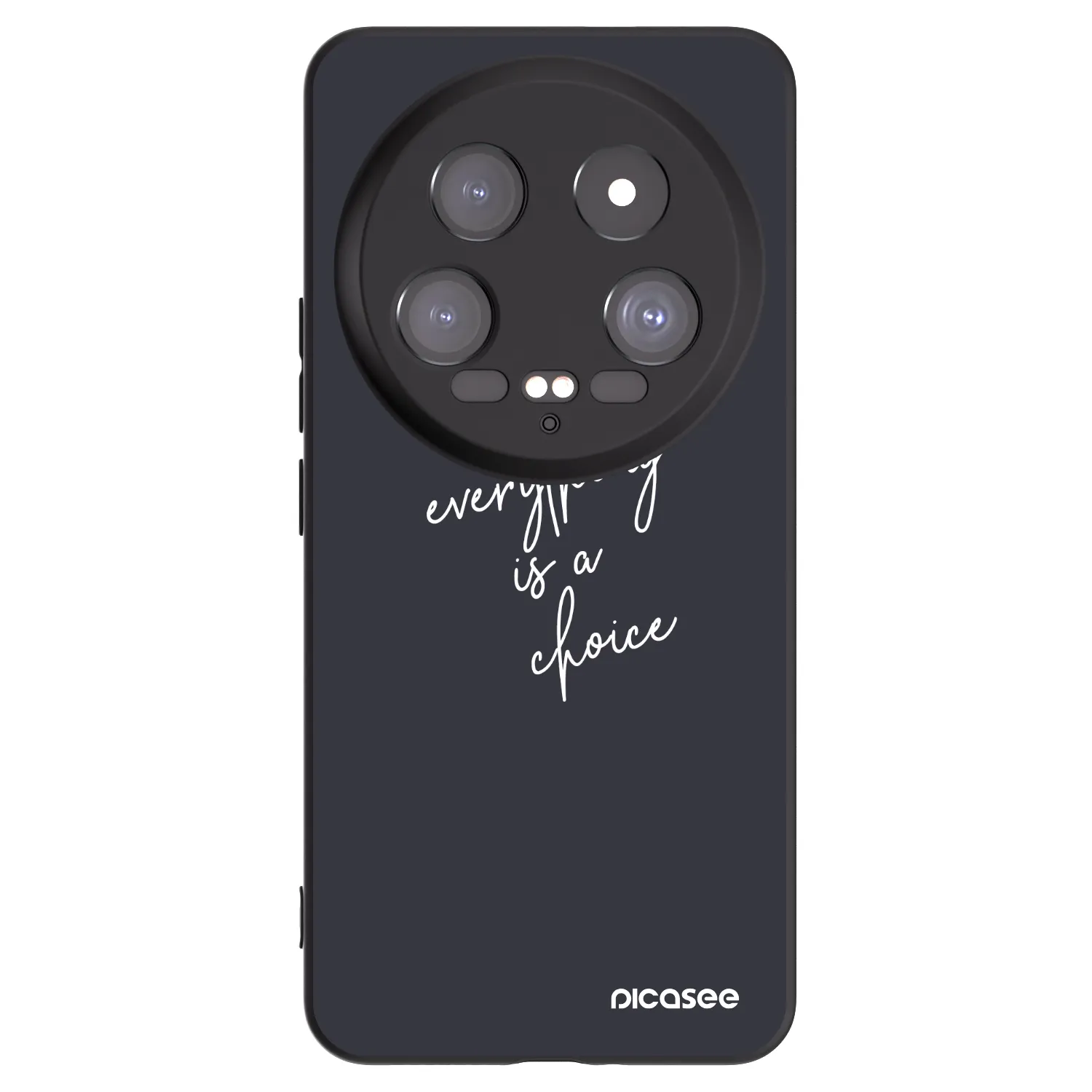 Picasee Xiaomi 14 Ultra Hülle - Schwarzes Silikon - Everything is a choice