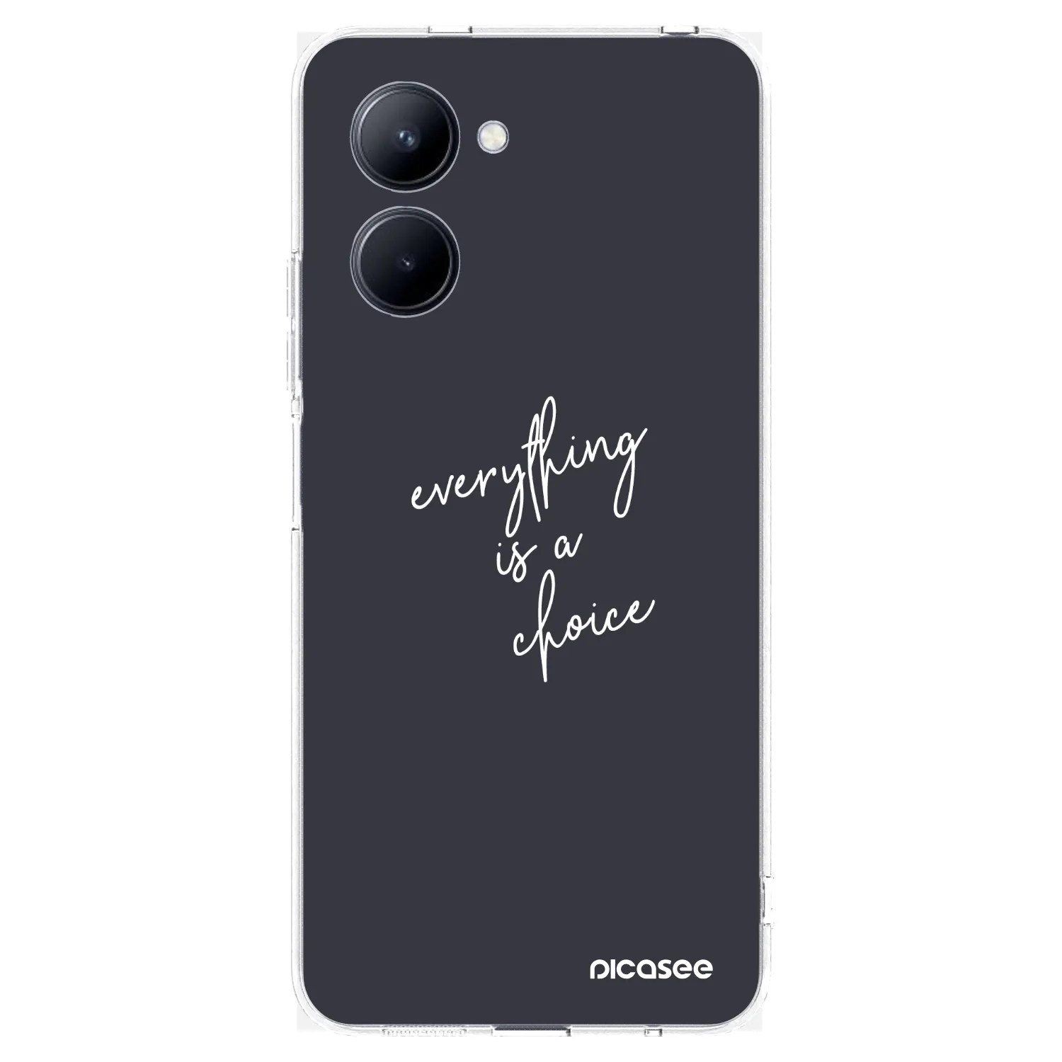 Picasee Realme C33 (2023) Hülle - Transparentes Silikon - Everything is a choice