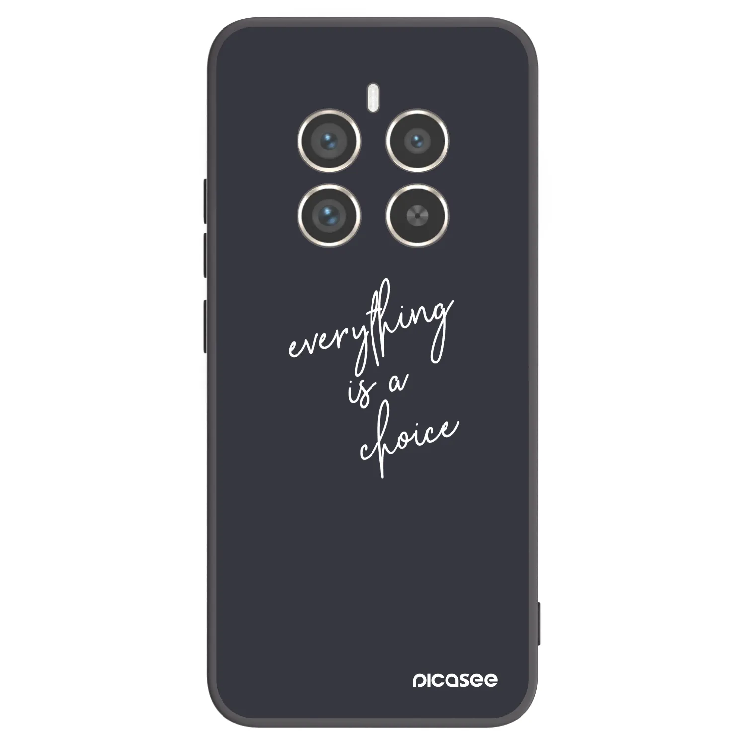 Picasee Realme 12 Pro 5G Hülle - Schwarzes Silikon - Everything is a choice