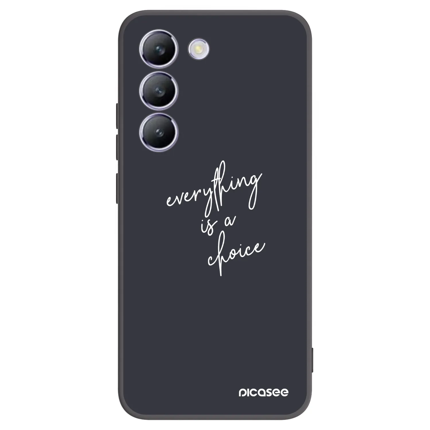 Picasee Vivo V40 SE 5G Hülle - Schwarzes Silikon - Everything is a choice