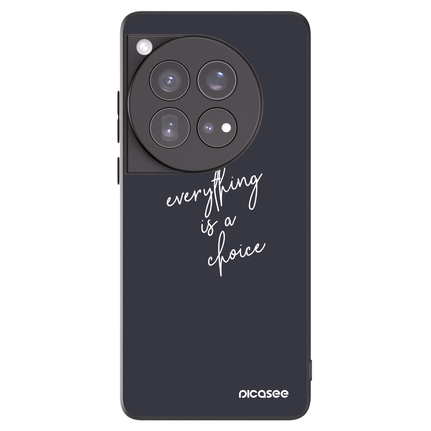 Picasee OnePlus 12 5G Hülle - Schwarzes Silikon - Everything is a choice