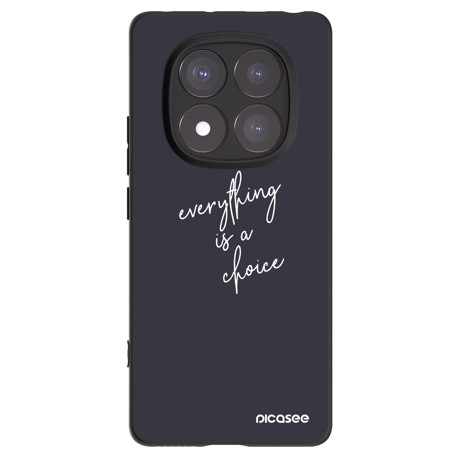 Picasee Xiaomi Redmi Note 14 Pro 5G Hülle - Schwarzes Silikon - Everything is a choice