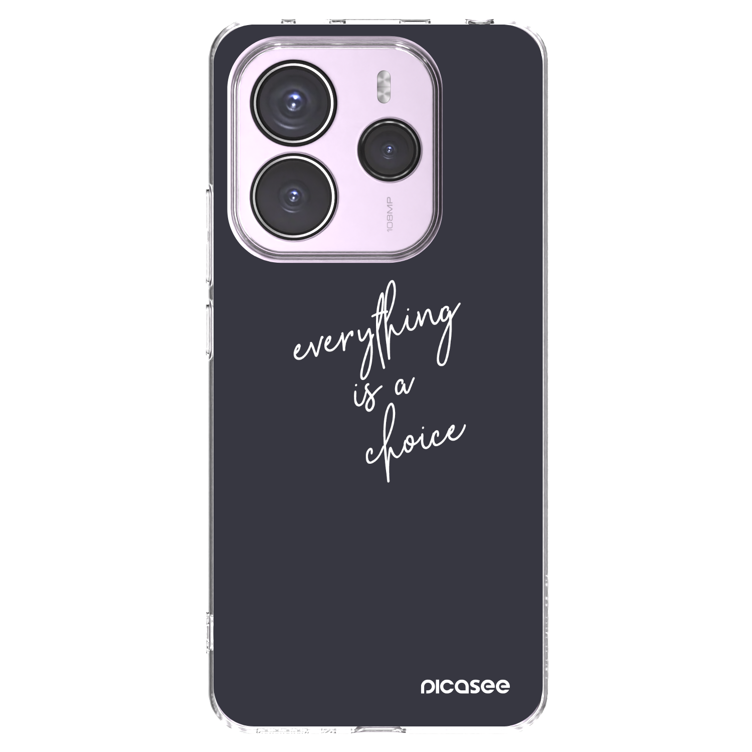 Picasee Xiaomi Redmi Note 14 5G Hülle - Transparentes Silikon - Everything is a choice