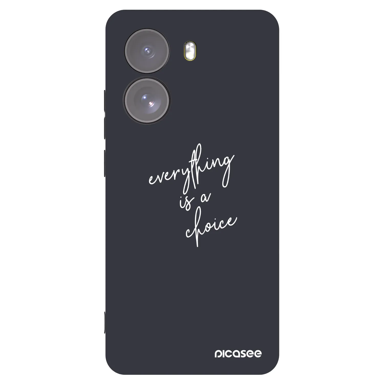 Picasee Xiaomi Poco X7 Hülle - Schwarzes Silikon - Everything is a choice