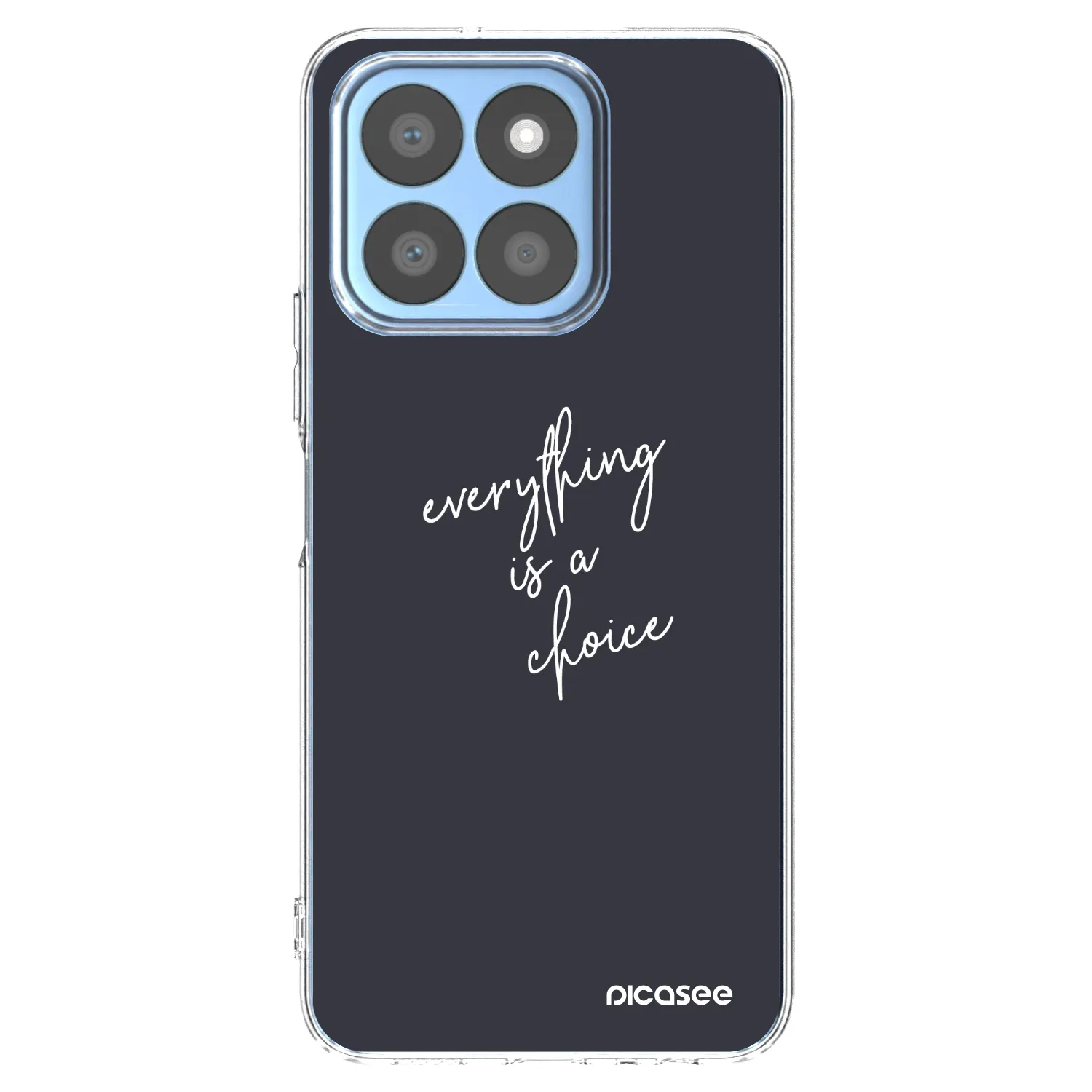 Picasee Honor X8c Hülle - Transparentes Silikon - Everything is a choice