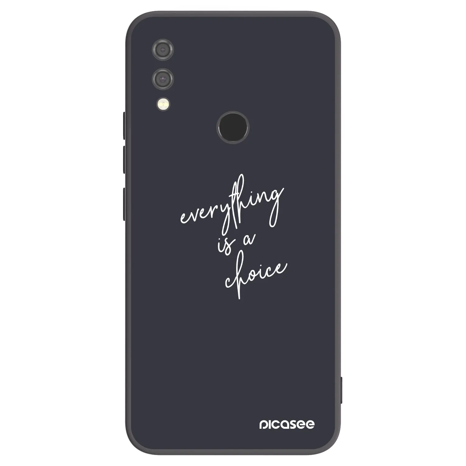 Picasee Xiaomi Redmi Note 7 Hülle - Schwarzes Silikon - Everything is a choice