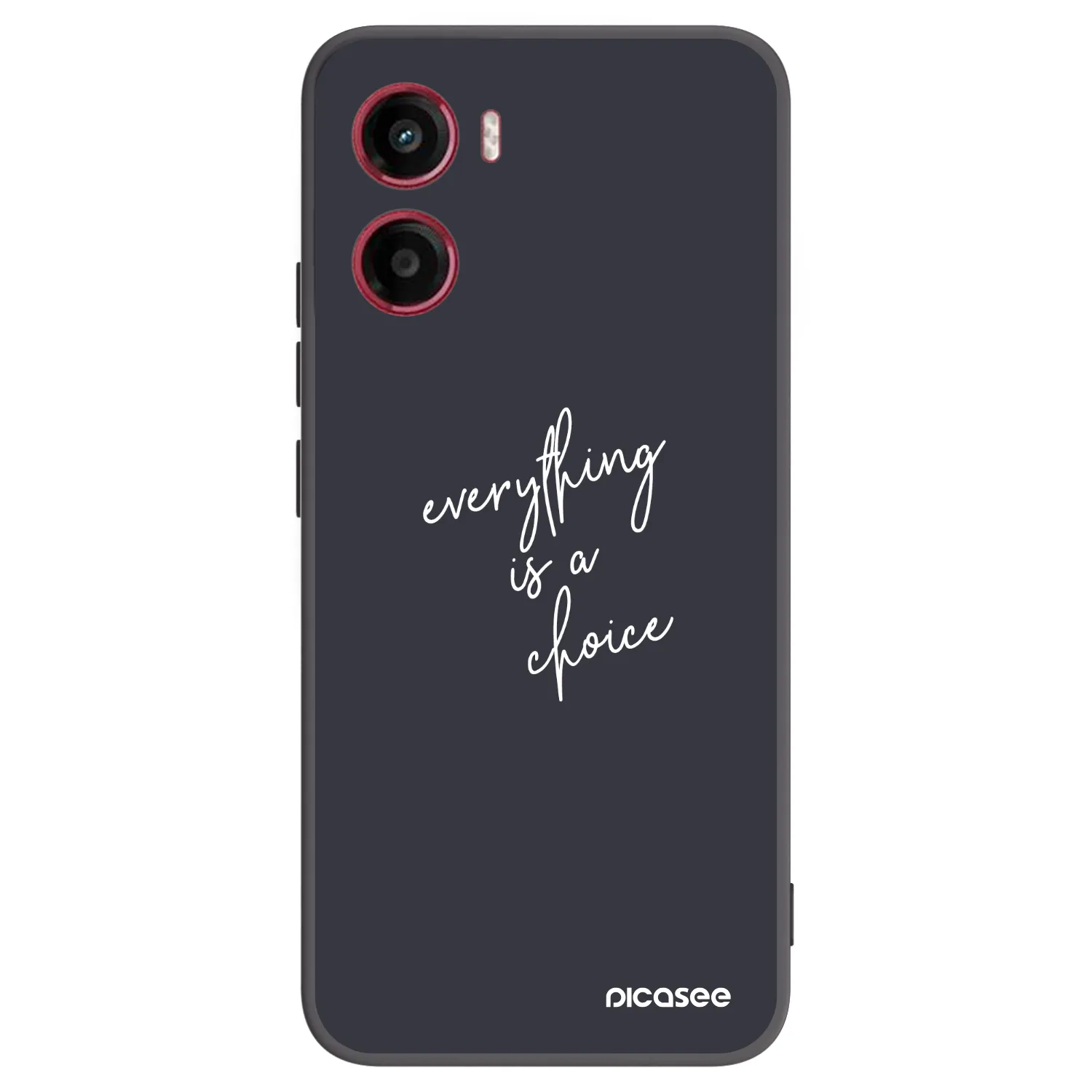 Picasee Motorola Moto G05 Hülle - Schwarzes Silikon - Everything is a choice