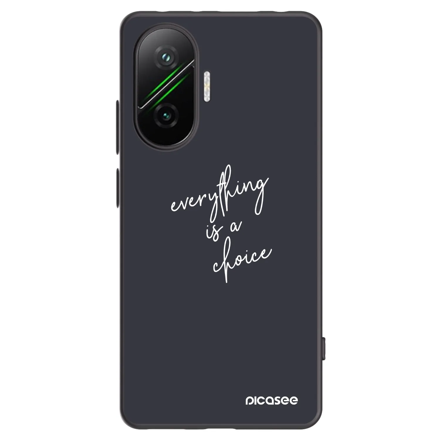 Picasee Xiaomi Poco F7 Pro 5G Hülle - Schwarzes Silikon - Everything is a choice
