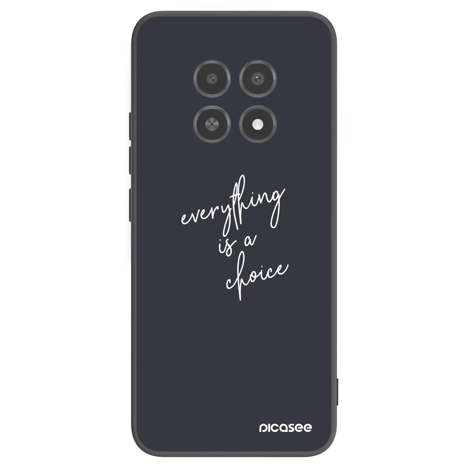 Picasee Realme 12X Hülle - Schwarzes Silikon - Everything is a choice