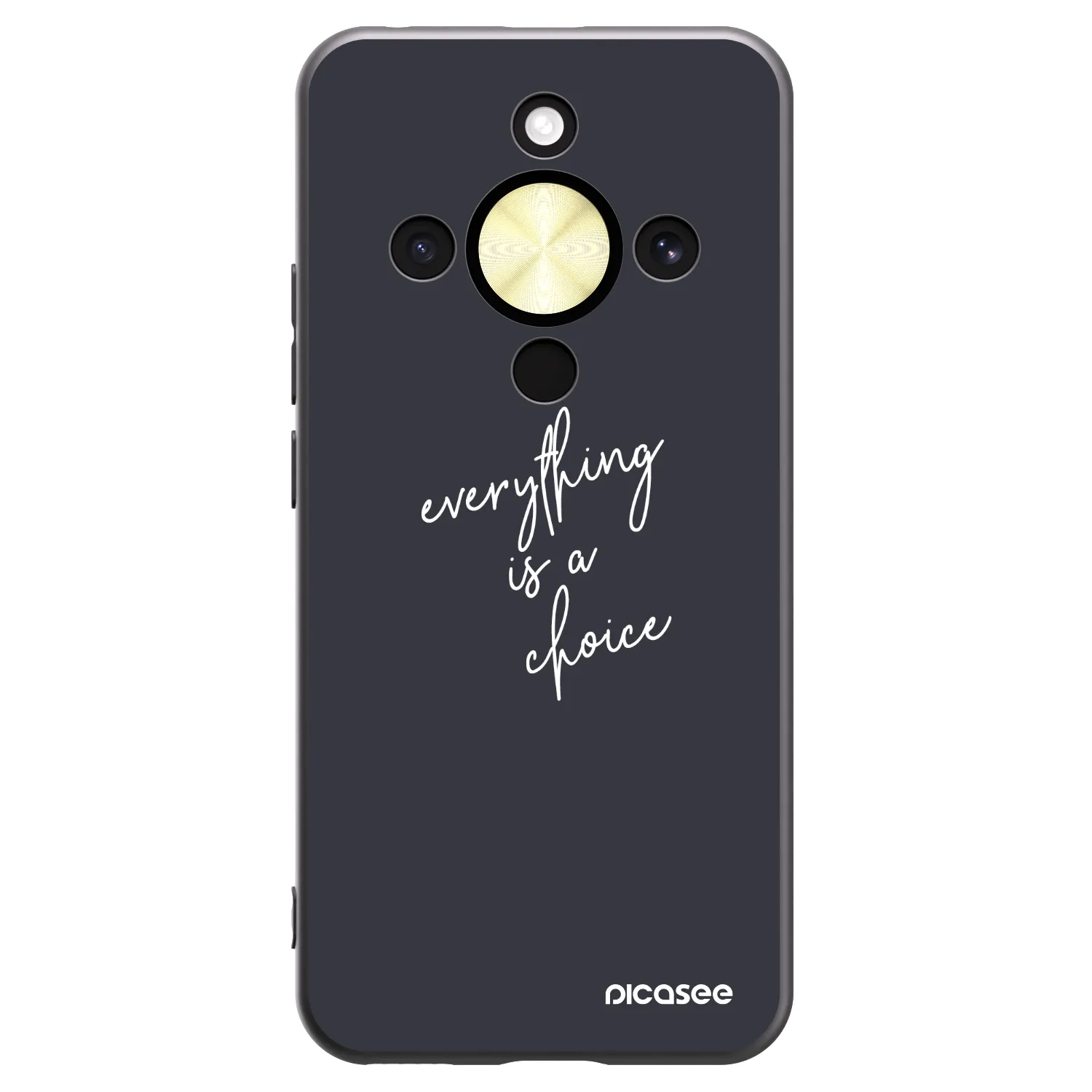 Picasee Honor Magic8 Lite 5G Hülle - Schwarzes Silikon - Everything is a choice