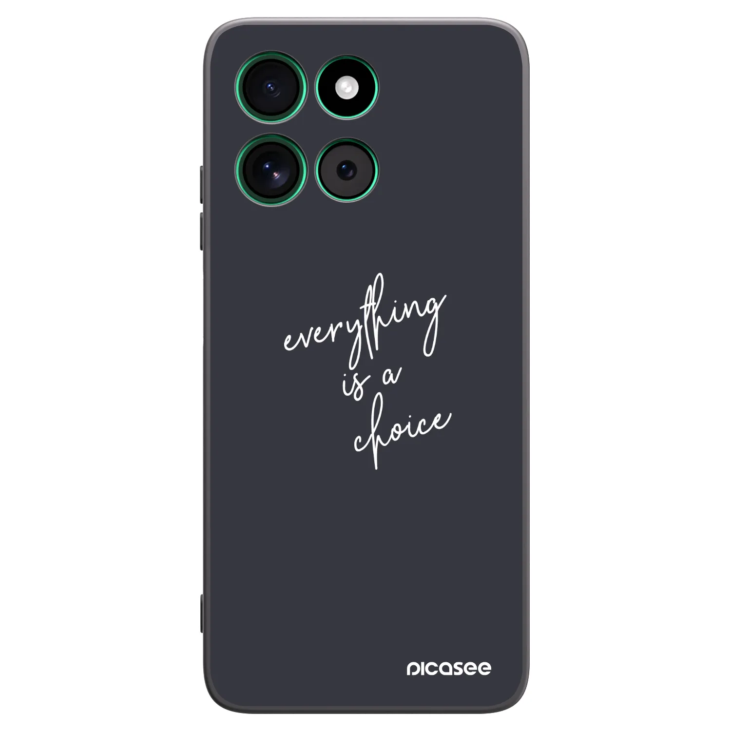 Picasee Motorola Moto G57 Power Hülle - Schwarzes Silikon - Everything is a choice