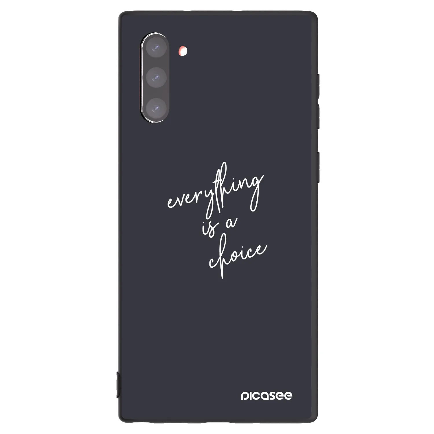 Picasee Samsung Galaxy Note 10 N970F Hülle - Schwarzes Silikon - Everything is a choice