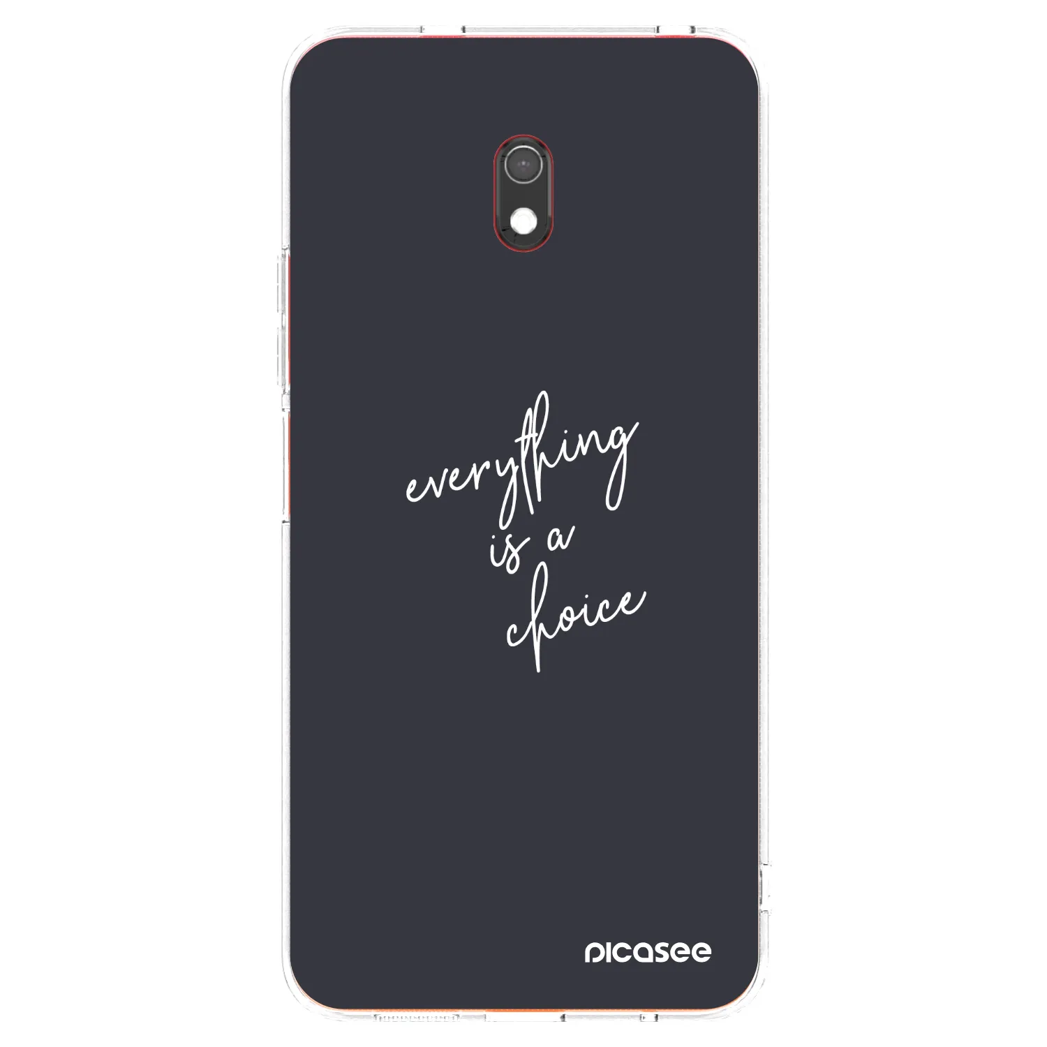 Picasee Xiaomi Redmi 8A Hülle - Transparentes Silikon - Everything is a choice
