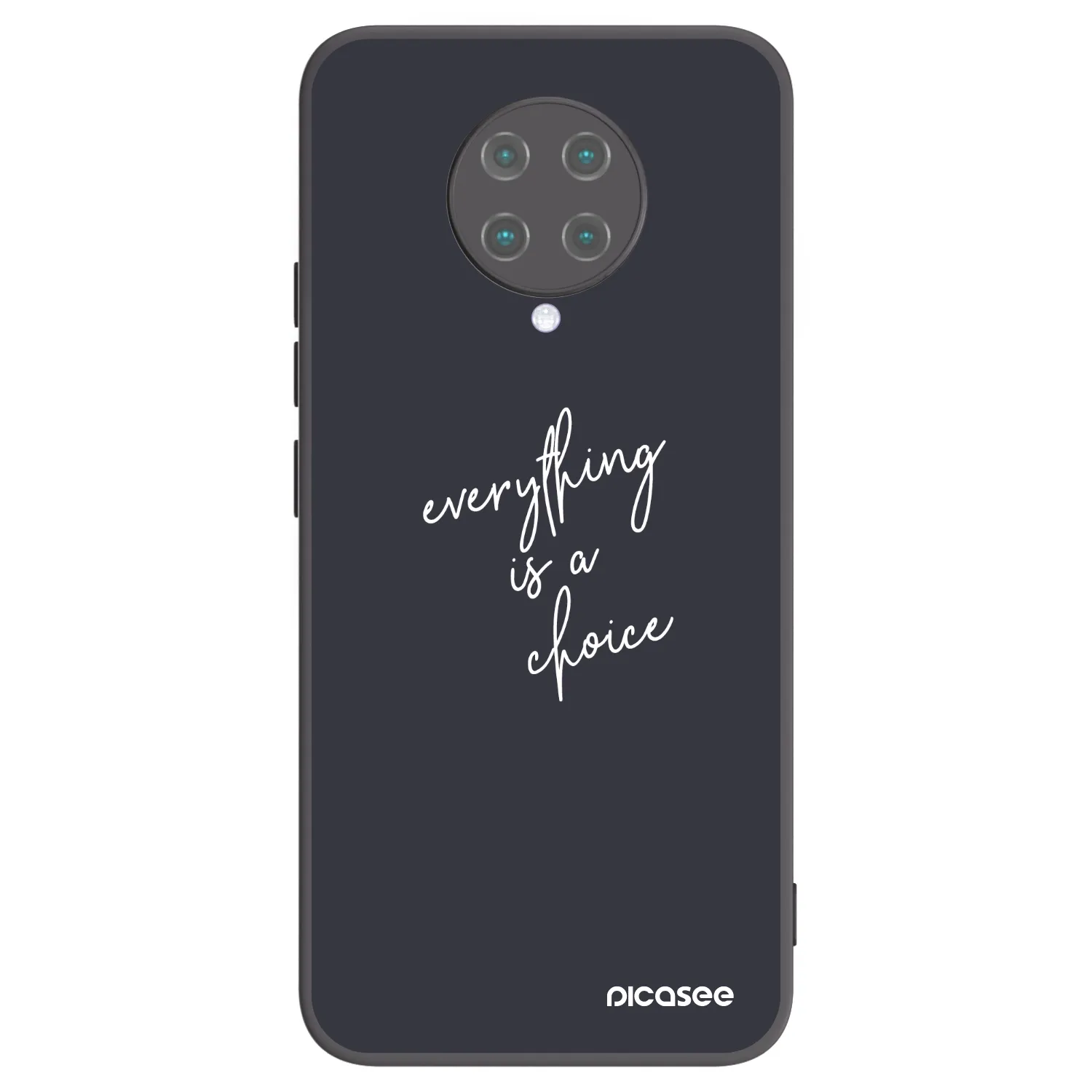 Picasee Xiaomi Poco F2 Pro Hülle - Schwarzes Silikon - Everything is a choice