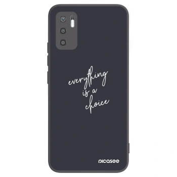 Picasee Xiaomi Redmi Note 10 5G Hülle - Schwarzes Silikon - Everything is a choice