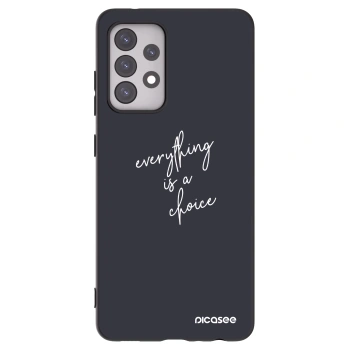 Picasee Samsung Galaxy A52s 5G A528B Hülle - Schwarzes Silikon - Everything is a choice