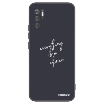 Picasee Xiaomi Poco M3 Pro 5G Hülle - Schwarzes Silikon - Everything is a choice