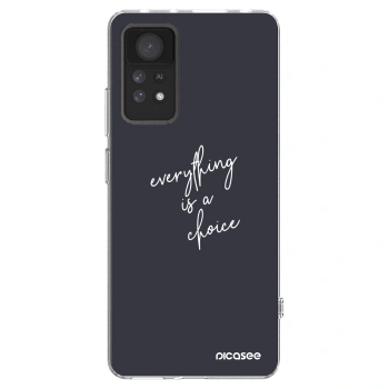 Picasee Xiaomi Redmi Note 11 Pro 5G Hülle - Transparentes Silikon - Everything is a choice