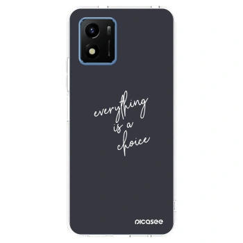 Picasee Vivo Y01 Hülle - Transparentes Silikon - Everything is a choice