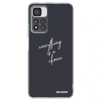 Picasee Xiaomi Redmi Note 11 Pro+ 5G Hülle - Transparentes Silikon - Everything is a choice