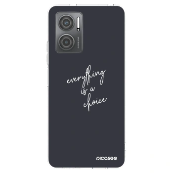 Picasee Xiaomi Redmi 10 5G Hülle - Transparentes Silikon - Everything is a choice