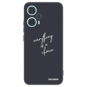 Picasee Xiaomi Poco F5 Hülle - Schwarzes Silikon - Everything is a choice