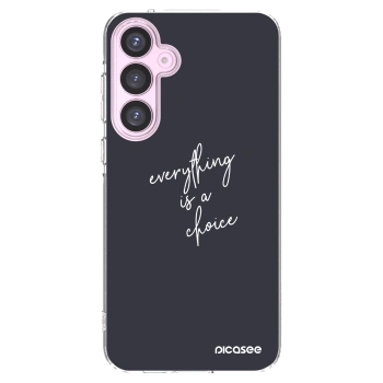 Picasee Samsung Galaxy A55 5G A556B Hülle - Transparentes Silikon - Everything is a choice