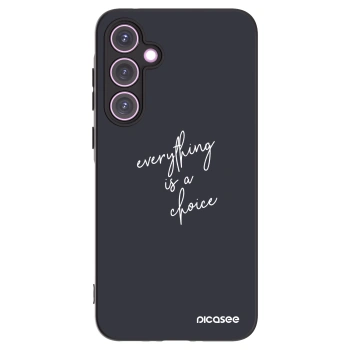 Picasee Samsung Galaxy A35 5G A356B Hülle - Schwarzes Silikon - Everything is a choice