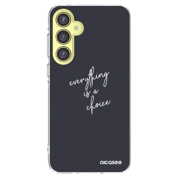 Picasee Samsung Galaxy A35 5G A356B Hülle - Transparentes Silikon - Everything is a choice