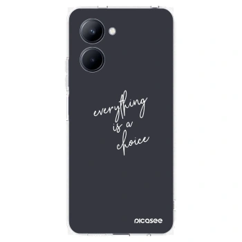 Picasee Realme C33 (2023) Hülle - Transparentes Silikon - Everything is a choice