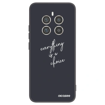 Picasee Realme 12 Pro 5G Hülle - Schwarzes Silikon - Everything is a choice
