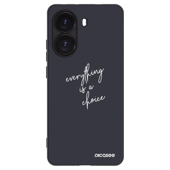 Picasee Xiaomi Poco X7 Pro 5G Hülle - Schwarzes Silikon - Everything is a choice