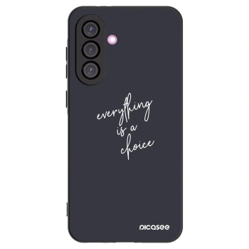 Picasee Samsung Galaxy A56 5G A566B Hülle - Schwarzes Silikon - Everything is a choice