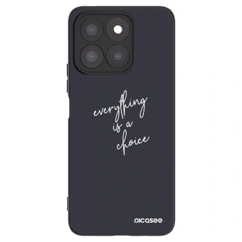Picasee Honor X8c Hülle - Schwarzes Silikon - Everything is a choice
