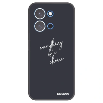 Picasee Xiaomi Redmi 15C 4G Hülle - Schwarzes Silikon - Everything is a choice