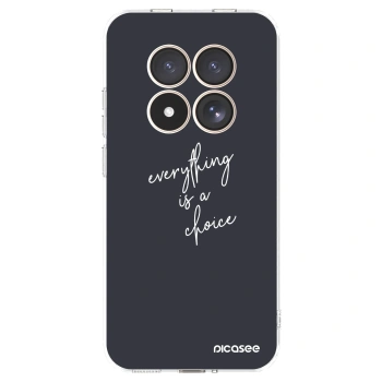 Picasee Xiaomi Redmi Note 15 Pro 4G Hülle - Transparentes Silikon - Everything is a choice