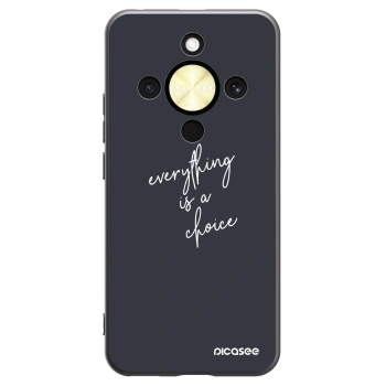 Picasee Honor Magic8 Lite 5G Hülle - Schwarzes Silikon - Everything is a choice