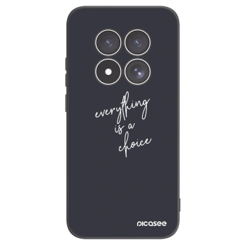 Picasee Xiaomi Redmi Note 15 Pro 5G Hülle - Schwarzes Silikon - Everything is a choice