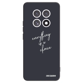 Picasee Xiaomi Redmi Note 15 5G Hülle - Schwarzes Silikon - Everything is a choice